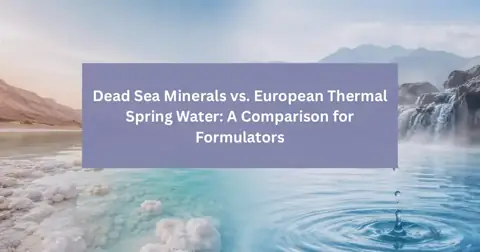 Dead Sea minerals compared with European thermal spring water