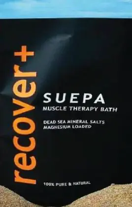 Client product packaged with Dead Sea salts